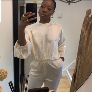 zara satin jogging jacket